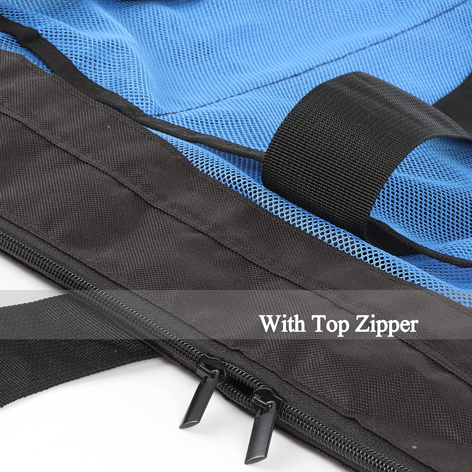 Extra Large Beach Bag， XL Mesh Tote with Zipper and Pockets Ideal for Your Family Beach Trip - Image 5